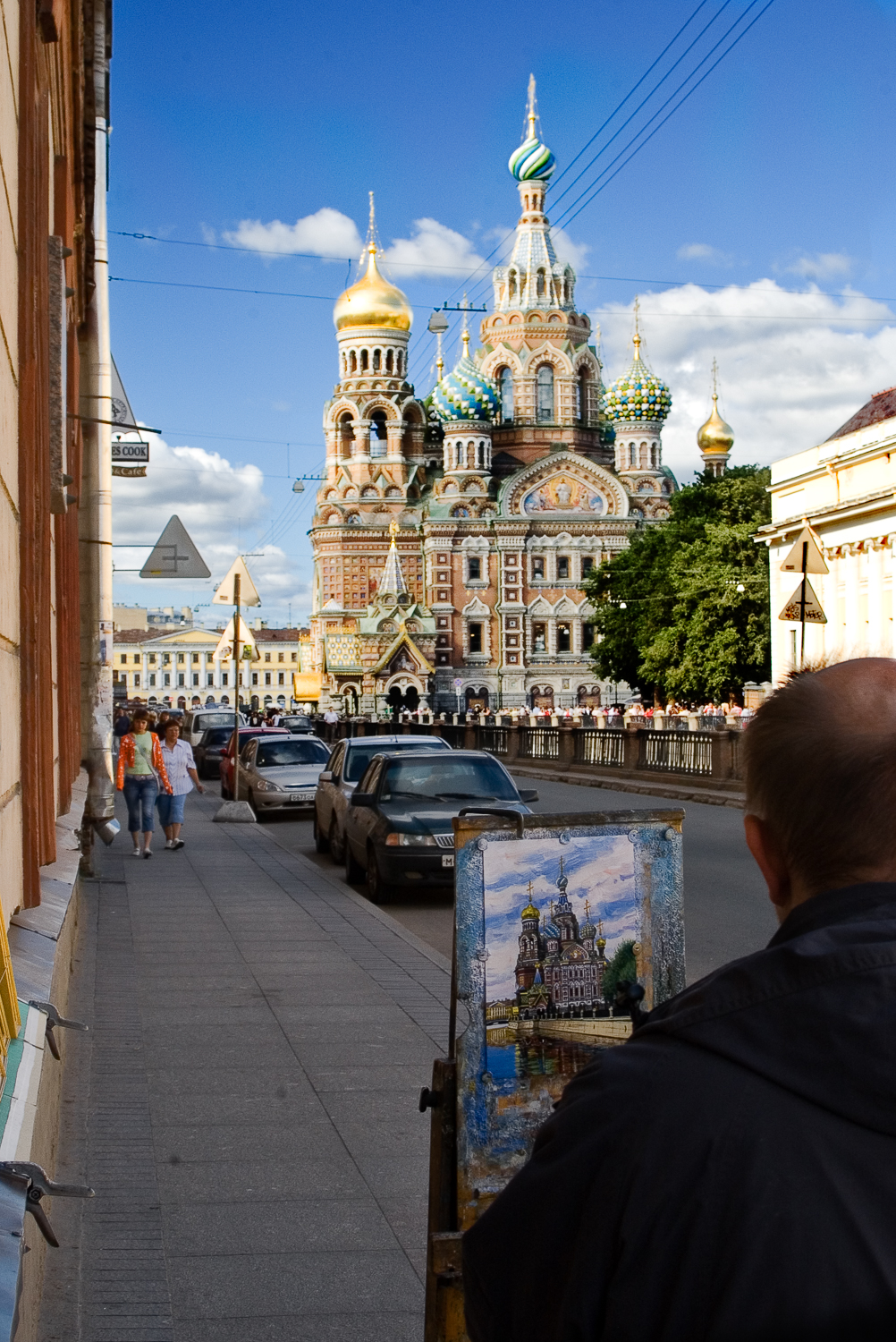 San Pietroburgo - Il pittore e la chiesa del sangue versato